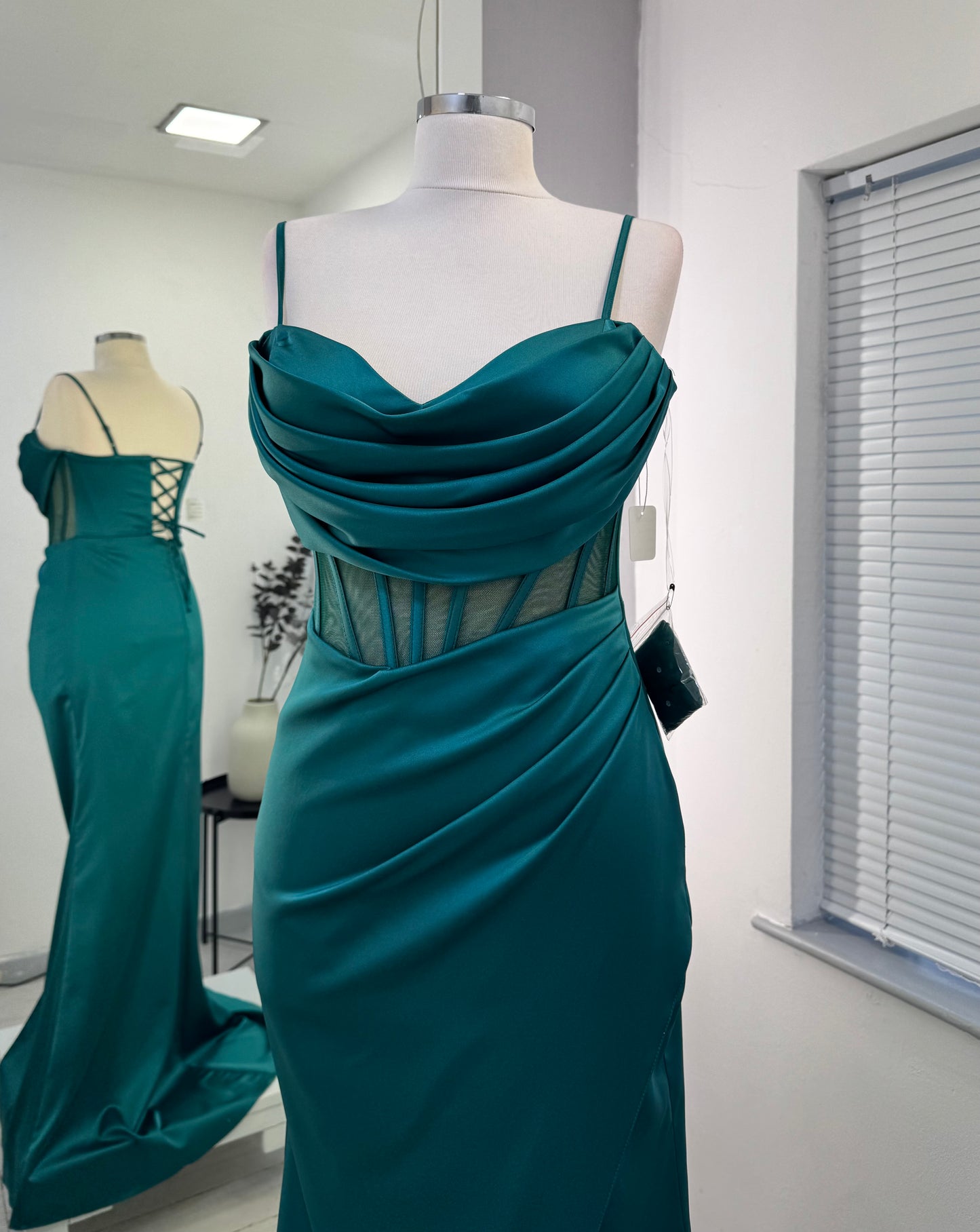 Emerald Green Corset Gown